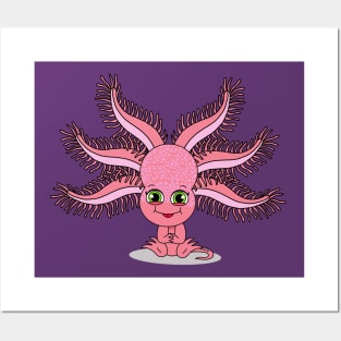 Little Axolotl (2019) Posters and Art